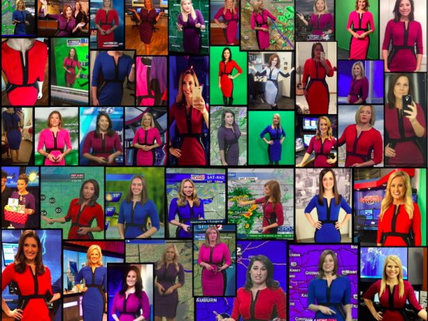 USA: Wieso alle Wetter-Ladys das gleiche Kleid tragen