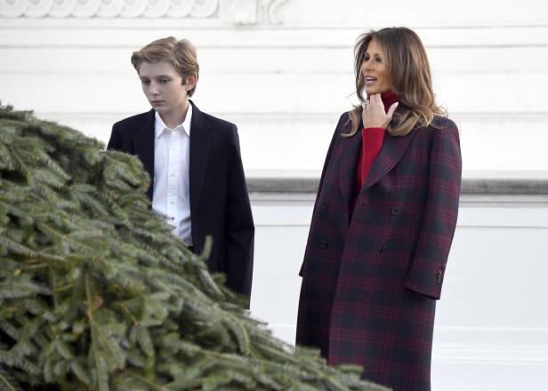 Ein Christbaum für Melania und Barron Trump
