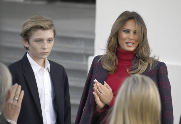 Ein Christbaum für Melania und Barron Trump