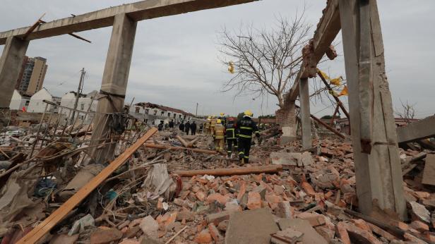 Explosion in China wurde in Klärgrube ausgelöst