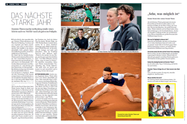 Jetzt im Handel: Das KURIER-Magazin "Tennis"