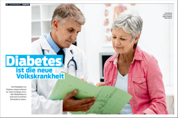 Ein Blick ins Heft: KURIER-Magazin "Diabetes"