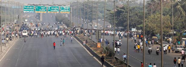Indien: "Unberührbare" legten Mumbai still