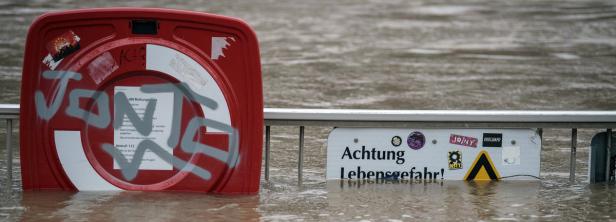 Hochwasser am Rhein