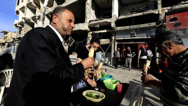 "König Falafel" boomt im zerstörten Raqqa
