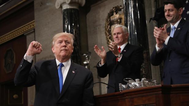 U.S. President Donald Trump delivers his first Sta