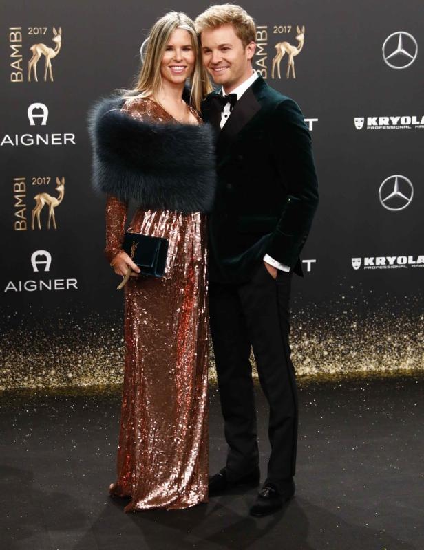 Former Formula One driver Rosberg and his wife Sib Former Formula One driver Rosberg and his wife Sib