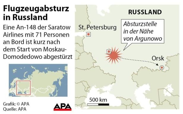 Flugzeugabsturz in Russland