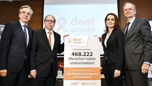 "Don't Smoke": Startschuss für Volksbegehren