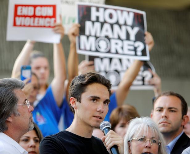 FILE PHOTO: David Hogg a senior at Marjory Stonema