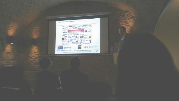 Tregubenko zeigt eine Übersicht des österreichischen Blockchain-Ökosystems