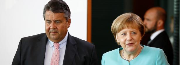 Sigmar Gabriel und Angela Merkel