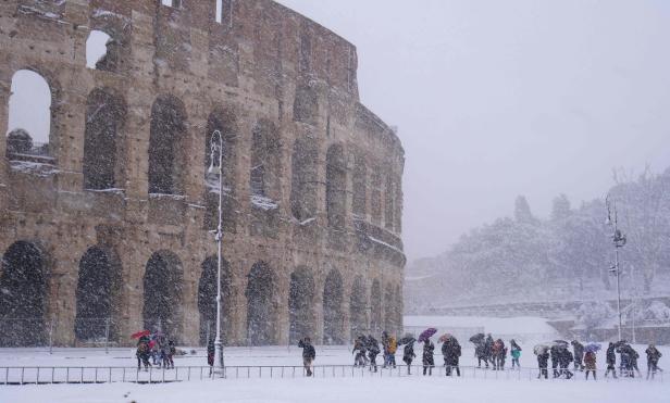Rom: Die ewige Stadt im Schnee