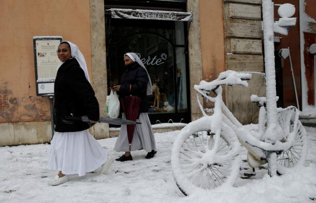 Rom: Die ewige Stadt im Schnee