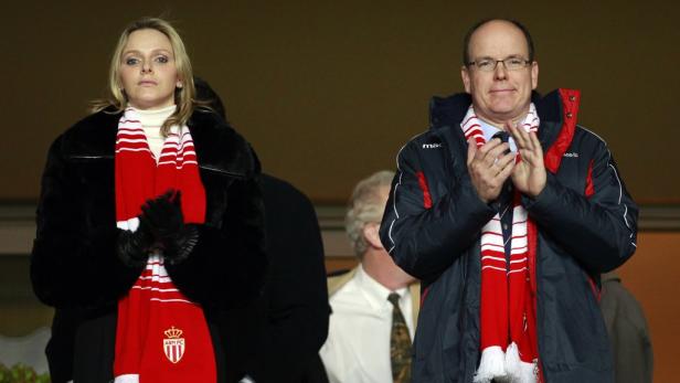 Prominente Monaco-Fans: Charlene Wittstock und Fürst Albert. Prominente Monaco-Fans: Charlene Wittstock und Fürst Albert.