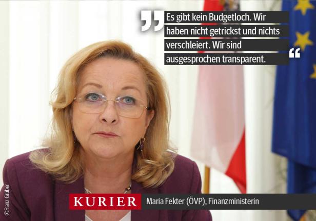 Ein Porträt von Maria Fekter (ÖVP), der ehemaligen Finanzministerin Österreichs.