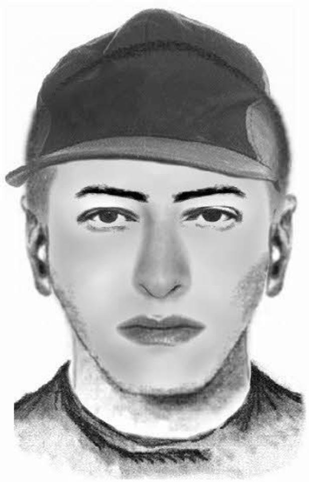 Eine gezeichnete Darstellung eines Mannes mit einer Schirmmütze.