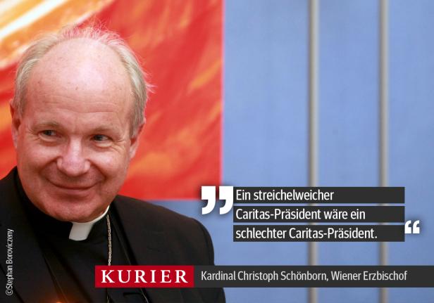 Kardinal Christoph Schönborn, Wiener Erzbischof, lächelt.
