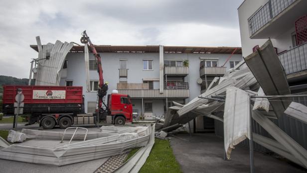 Nach dem Sturm kam das Hochwasser