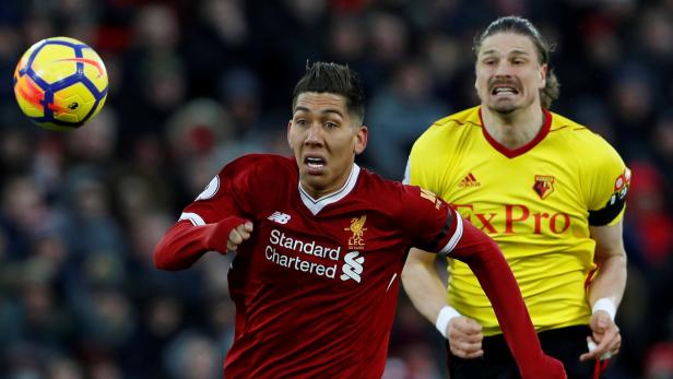 Prödl lief oft Liverpools Firmino hinterher. Prödl lief oft Liverpools Firmino hinterher.