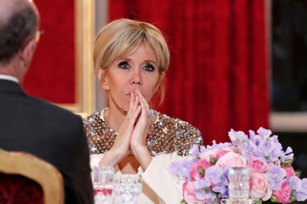 Brigitte Macron beweist Modemut beim Staatsdinner