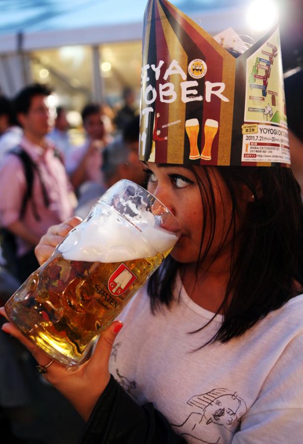 Asiaten lieben das Oktoberfest - vor allem daheim