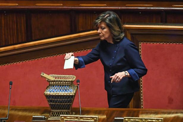 Italian Senate's session in Rome