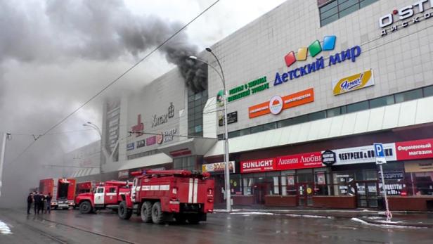 Brand in sibirischem Einkaufszentrum: Mehr als 60 Tote
