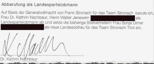 Das Team Stronach versinkt in Tirol endgültig im Chaos