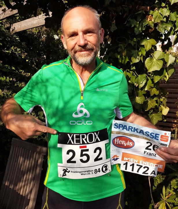 Wien-Marathon: Dieser Mann lief jedes Mal durchs Ziel