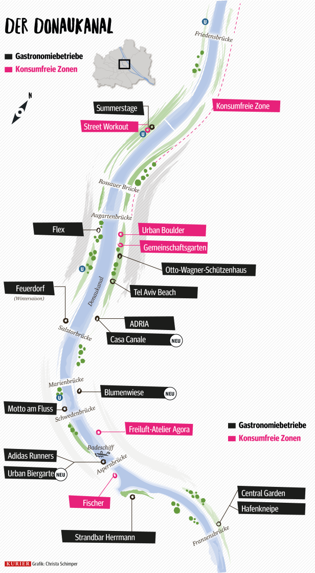 Wiener Donaukanal: Konsummeile oder urbaner Freiraum