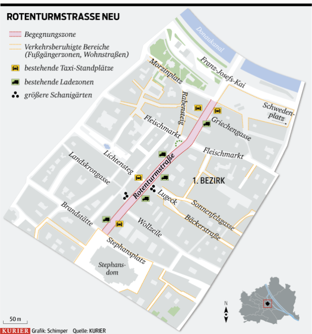 Wiener Rotenturmstraße: Mariahilfer Straße im Kleinformat?