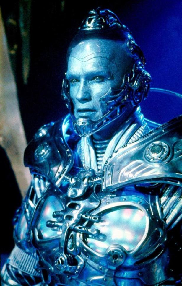 Arnold Schwarzenegger als Mr. Freeze in dem Film „Batman & Robin“.