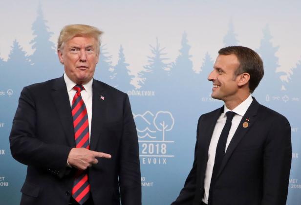Händedruck-Duell bei G-7: Macron hinterließ bei Trump Abdruck