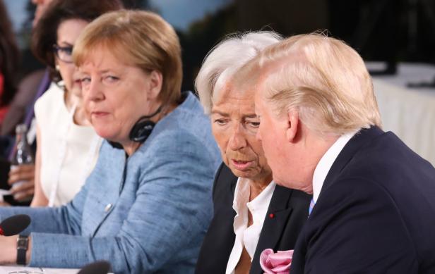 G-7-Eklat: Trump nennt Beziehung zu Merkel und Trudeau gut