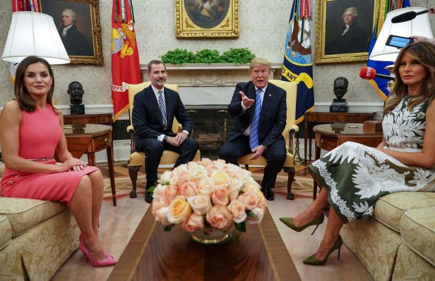 Letizia & Melania Trump: Treffen im Weißen Haus