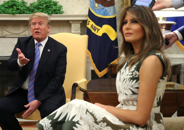 Letizia & Melania Trump: Treffen im Weißen Haus
