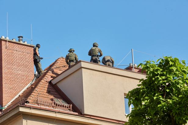 Polizisten mit Dachziegeln beworfen: Mann in Anstalt eingewiesen