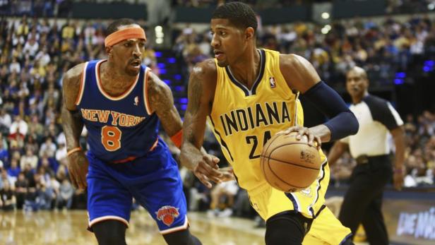 Paul George von den Indiana Pacers im Spiel gegen die New York Knicks.