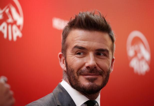 David Beckham attends an insurance company charity event in Jakarta