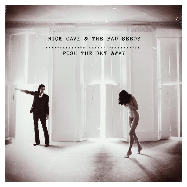 Das Cover des Albums „Push the Sky Away“ von Nick Cave & The Bad Seeds zeigt Cave und eine nackte Frau.