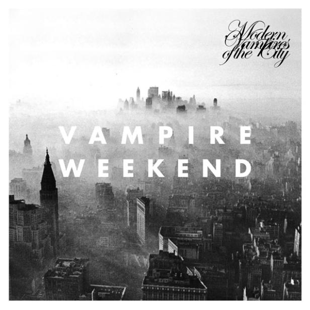 Das Cover des Albums „Modern Vampires of the City“ von Vampire Weekend zeigt eine neblige Stadtansicht.