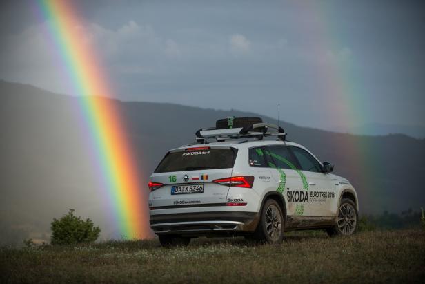 Mit dem Skoda Kodiaq über Stock und Stein am Balkan