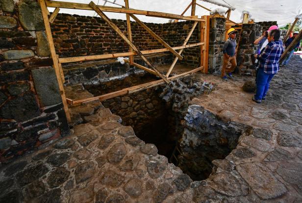 Erdbeben in Mexiko legte Tempel in Azteken-Pyramide frei