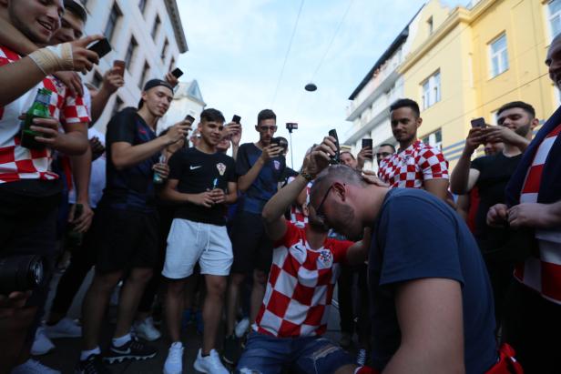 WM: Ottakringer Straße applaudierte Vize-Weltmeister Kroatien