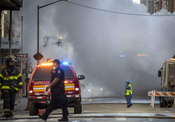 Heftige Explosion am Flatiron Building in New York