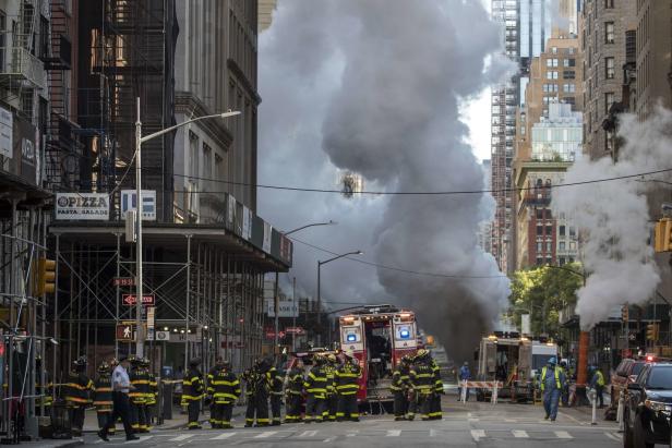 Heftige Explosion am Flatiron Building in New York