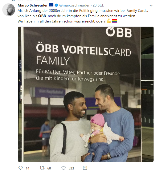 FPÖ-Lokalpolitiker schimpft über "Neger und Schwuchteln" in ÖBB-Werbung