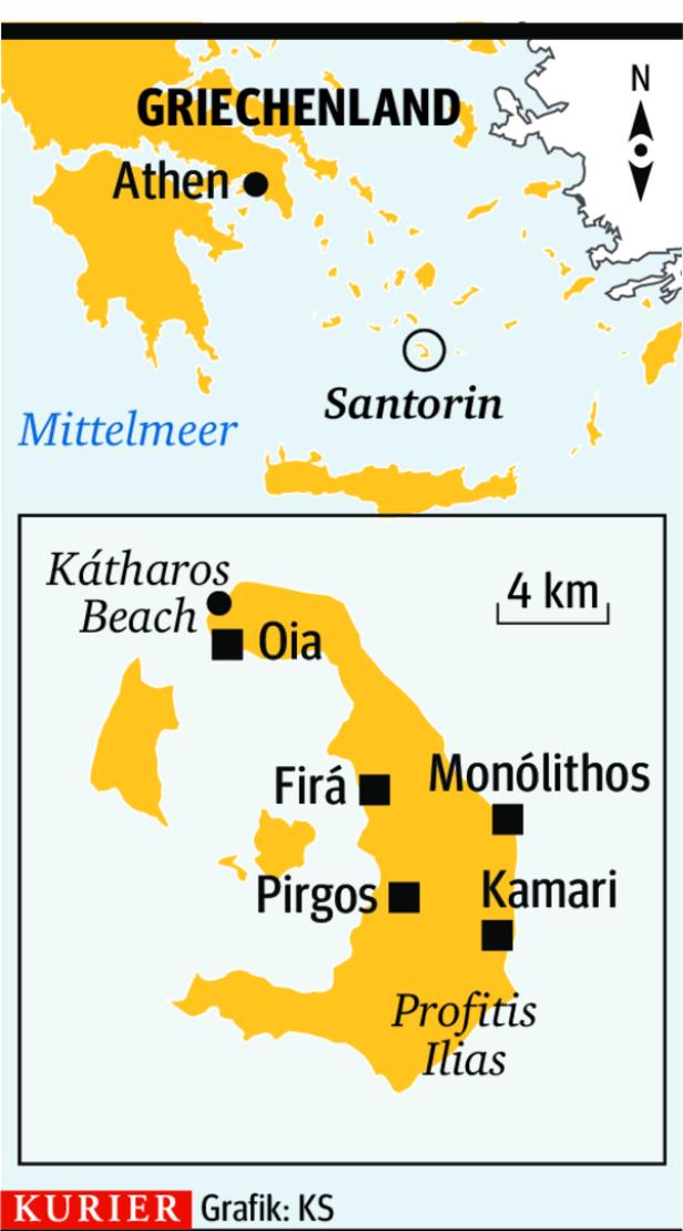 Griechische Inselschönheit: Yassas Santorini!