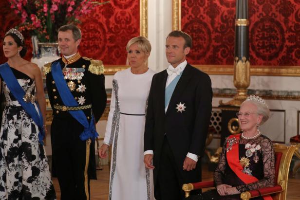 Dänemark: Brigitte Macron und Prinzessin Mary sahen rot